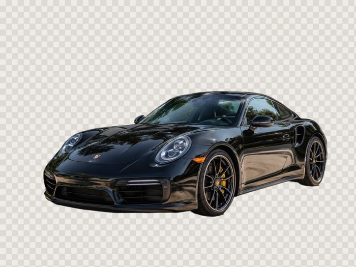 Reflective black paint, cut clean — after